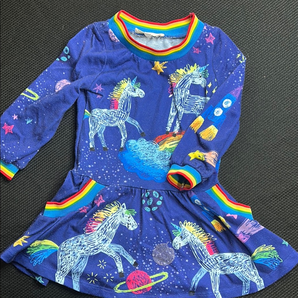 Colorful Unicorn Kids Dress